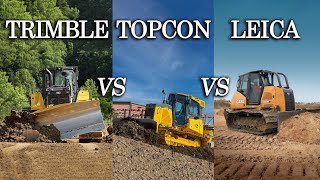 Machine Control Comparison: Trimble Earthworks vs Topcon 3D-MC vs Leica MC1