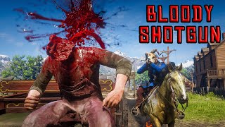 Red Dead Redemption 2 - Bloody Shotgun | Brutal \u0026 Funny Ragdoll Physics #1