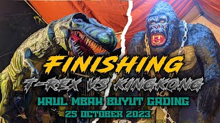 Finising pembuatan ogoh-ogoh kingkong vs T-rex | Persiapan pawai ogoh-ogoh buyut gading 2023