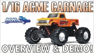 1/16 ACME CARNAGE 4WD MONSTER TRUCK! 4S POWER!!! Unboxing and Running! EP#294