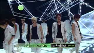 120708.SBS 인기가요.슈퍼주니어.super junior - Sexy, Free \u0026 Single