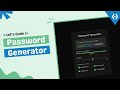 Build Password Generator JavaScript Project | HTML CSS JS project Random Password Generator