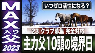 【一口馬主クラブ完全対応】ＭＡＸ活性期の種牡馬10頭2023　いつゼロ活性になるのか　その境界日も教えます　【計算する血統】No.188