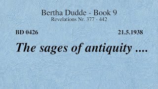 BD 0426 - THE SAGES OF ANTIQUITY .…