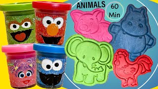 Create and Learn Animals with Play Doh - Preschool Toddler Learning | Learn Colors and Animal Sounds