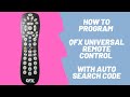 How to Program QFX Universal Remote Control with Auto Search Code (Step by Step)