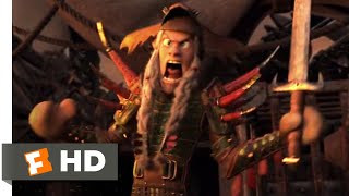 How to Train Your Dragon 3 (2019) - Battle on Grimmel's Boat Scene (7/10) | Movieclips