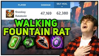 60,000+ Self Healing Record!! Walking Fountain Ratatoskr Build!