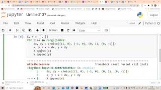 Random Walk in 2D with Python
