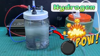 How To Make Simple Hydrogen Generator || Water Into Hydrogen