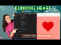 How To Create Blinking Heart Animation using HTML CSS | Hear Beat Animation using HTML CSS | #heart