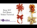 How to make beautiful DIY Fall Bows with Bowdabra