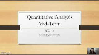 Quantitative Analysis Mid-Term