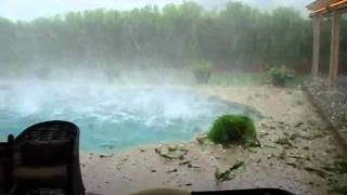 Heavy rain and ice balls, supersize Hail