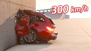 BMW M3 vs Wall - Cinematic BeamNG Crash Test