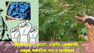 নীলবিদ্রোহ : কারণ, প্রকৃতি, প্রেক্ষাপট, নেতৃত্ব, সাময়িকপত্র, বুদ্ধিজীবী ও ফলাফল  সম্পর্কে আলোচনা