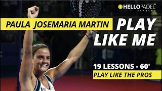 PAULA JOSEMARÍA MARTIN - The N1 leftie padel player in the world. HELLO PADEL ACADEMY