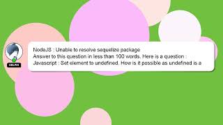 NodeJS : Unable to resolve sequelize package