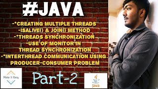 Java:Multithreading, String Handling & Java I/O || Part-2