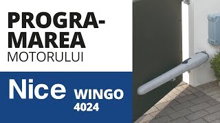 Cum sa programam motorul NICE WINGO 4024