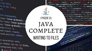 Java Complete Tutorial Ep. 55 - Writing Output to Files(FileOutputStream)