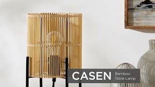 Casen Bamboo Table Lamp