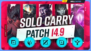 The NEW BEST SOLO CARRY CHAMPIONS on PATCH 14.9 - League of Legends