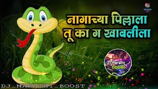 कल्लुलाच पाणी | नागाच्या पिल्लाला तू का ग खावलीला | DJ remix song | DJ MARATHI BOOST