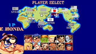 E. HONDA Longplay: Street Fighter 2 Champion Edition ( Hardest ) - 4K 60 FPS 2025