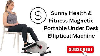 Sunny Health & Fitness Magnetic Portable Under Desk Elliptical Machine #amazon #fitness #health