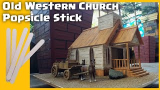 Old Church - Popsicle Stick - Easy Project #diy