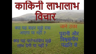 शहर गांव में बसने या पार्टनरशिप के लिए विश्वसनीय पद्धति काकिणी लाभालाभ विचार