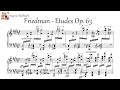 Friedman - Etudes Op. 63 (Glebov) [Only recorded etudes]