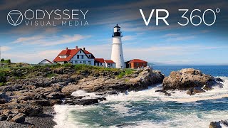 Portland Head Light Virtual Tour | VR 360° Travel Experience | Maine