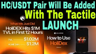 HOW TO USE 🔥HoliDEX❓$1M TVL📈 In First 12Hrs🎯 24 Vol(POL/USDT)= $1.2M✅ #holidex #holichain #holiverse