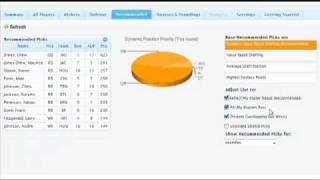 Draft Analyzer - Recommended tab
