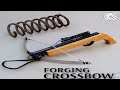 Forging a CROSSBOW out of Rusted Coil SPRING