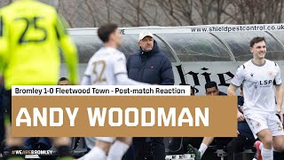 Andy Woodman after Fleetwood Town win