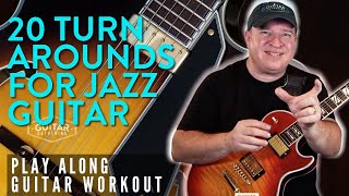 20 Turnarounds for Jazz Guitar Play Along Guitar Workout