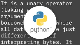 The tilde operator in Python