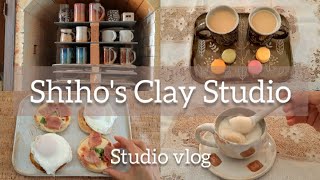 [Studio Vlog9] Kiln opening! Using pots fresh out of the kiln.