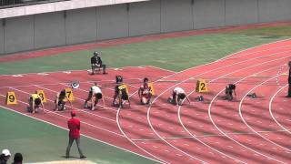 徳島県陸上競技選手権大会　男子100m 予選8組　H23.5.4