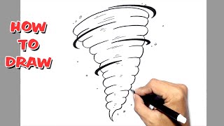 How to Draw Tornado || Drawing Tutorial