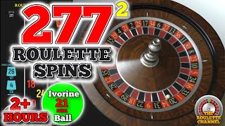 Day 3: 277² Roulette Spins - Ivorine Ball 21mm - Black Scoreboard - 2+ Gambling Hours