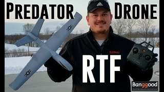 ZhchoRC Toys / Z-Series - Predator Drone RTF Plane - Unbox & Maiden Flight