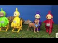 teletubbies toys camping in playmobil motorhome van