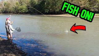 LOWER ILLINOIS FLY FISHING FOR TROUT- OKLAHOMA TROUT FISHING