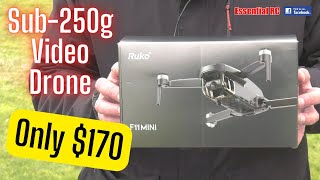 BUDGET SUB-250G CAMERA DRONE ! Ruko F11 Mini | GPS, 4K, Foldable, 60 Min Flight Time, RTH, Follow Me