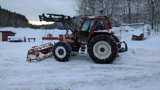 Fiat 90-90 turbo pushing snow