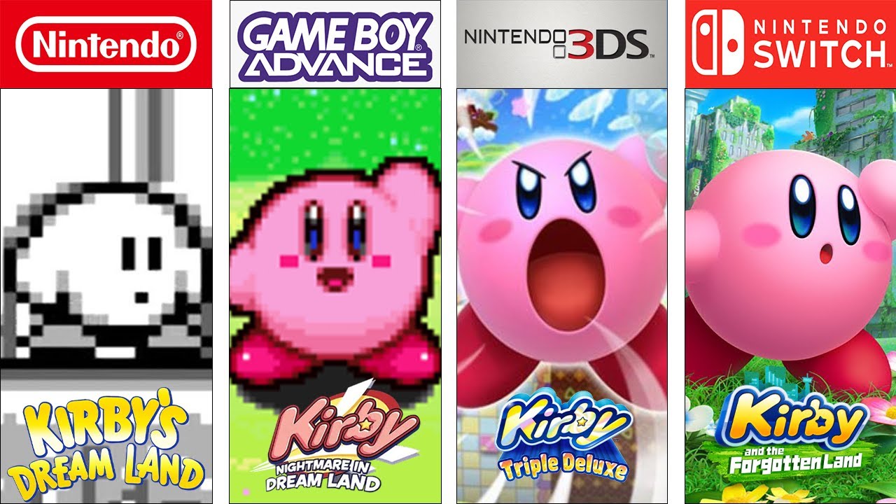 Evolution Of Kirby (1992 - 2022) #gamehistory#evolutiongame #kirby ...